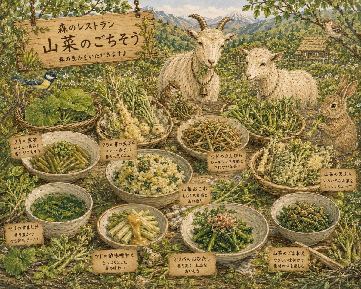 山のごちそう｜山菜・家庭菜園・山の幸・ジビエ料理・食